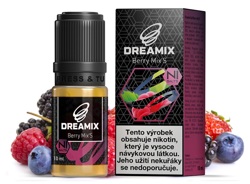 Dreamix Salt Berry Mix'S lesní směs 10 ml Množství nikotinu: 10mg