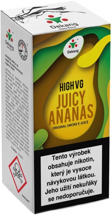 Dekang High VG Juicy Ananas 10 ml Množství nikotinu: 6mg