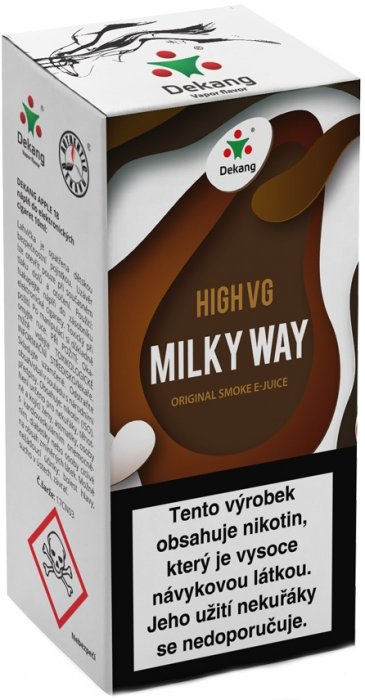 Dekang High VG Milky Way 10 ml Množství nikotinu: 1,5mg