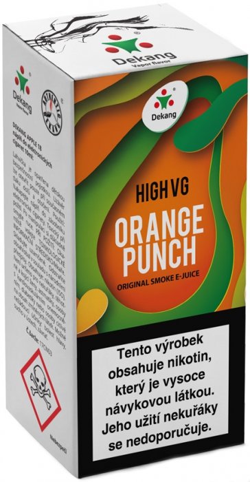 Dekang High VG Orange Punch 10 ml Množství nikotinu: 1,5mg