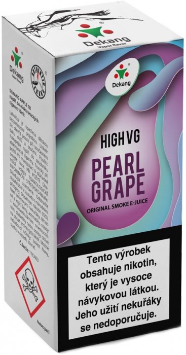 Dekang High VG Pearl Grape 10 ml Množství nikotinu: 1,5mg