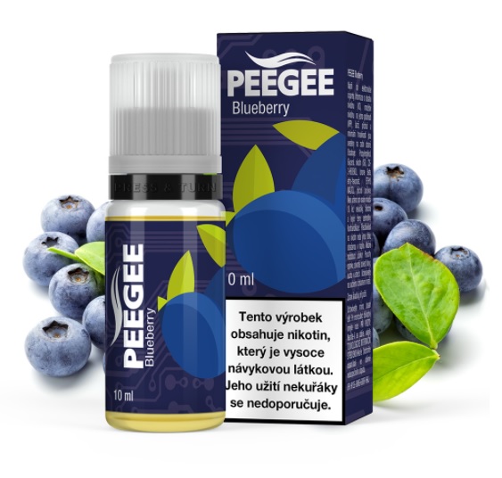 PEEGEE Borůvka 10 ml Množství nikotinu: 18mg