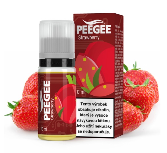 PEEGEE Jahoda 10 ml Množství nikotinu: 18mg