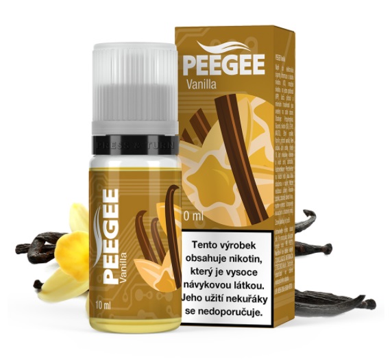 PEEGEE Vanilka 10 ml Množství nikotinu: 6mg