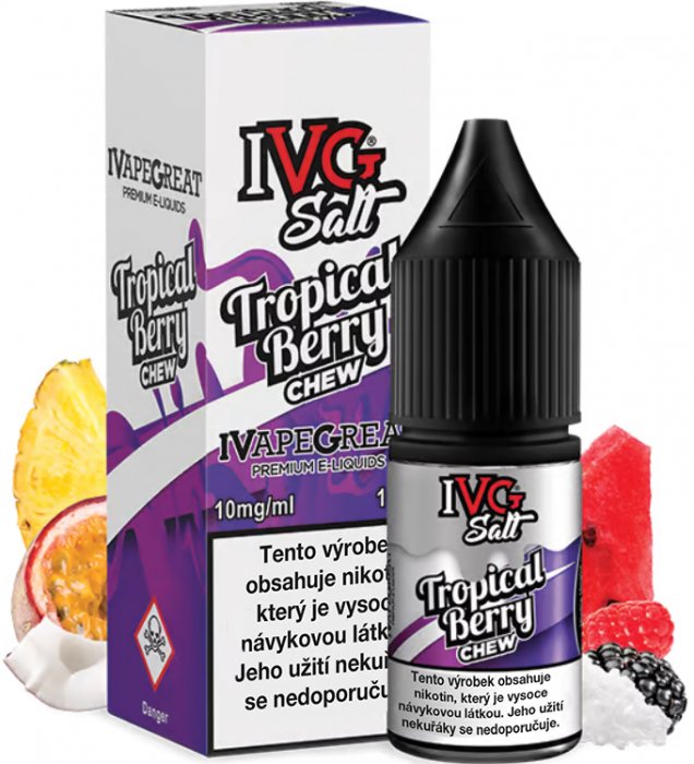 IVG Salt Tropická žvýkačka 10 ml Množství nikotinu: 10mg
