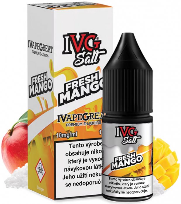 IVG E-Liquids Salt Fresh Mango 10 ml Množství nikotinu: 10mg