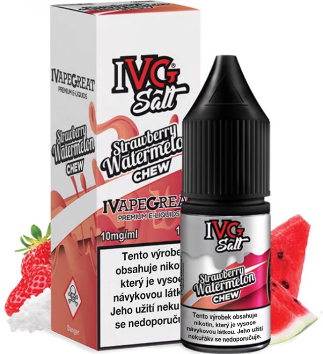 IVG E-Liquids Salt Strawberry Watermelon Chew 10 ml Množství nikotinu: 10mg