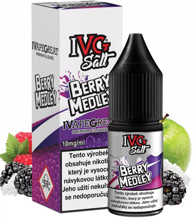 IVG E-Liquids Směs bobulí Berry Medley 10 ml Množství nikotinu: 20mg