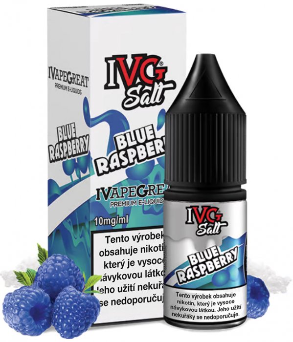 IVG E-Liquids Salt Blue Raspberry 10 ml Množství nikotinu: 10mg