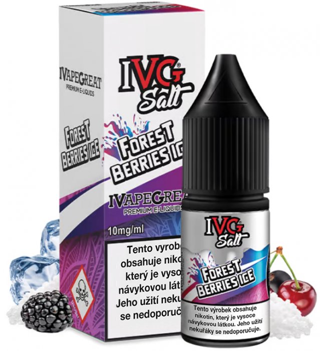 IVG E-Liquids Salt Forest Berries Ice 10 ml Množství nikotinu: 10mg