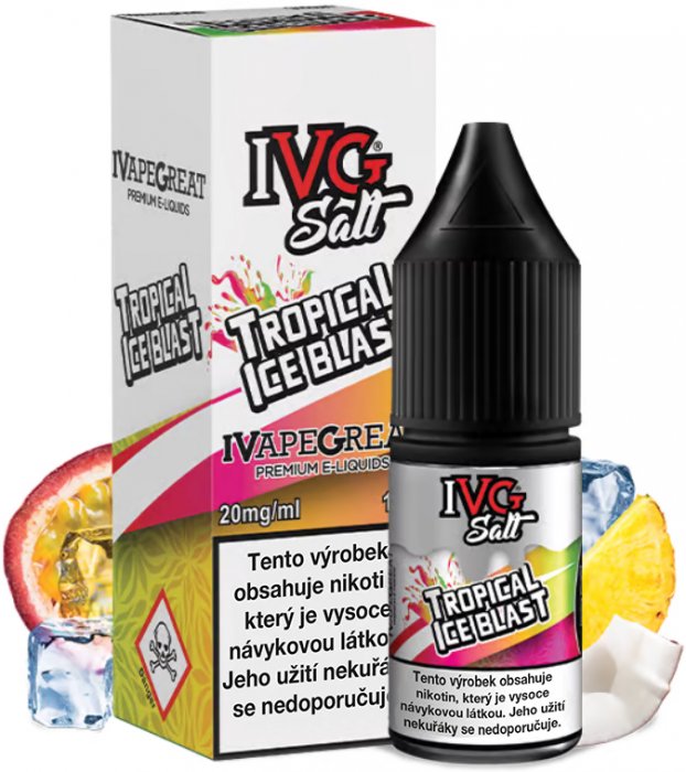 IVG Salt Ledové tropické ovoce 10 ml Množství nikotinu: 10mg
