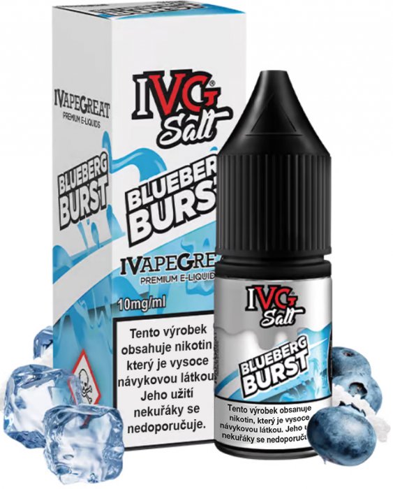 IVG E-Liquids Salt Blueberg Burst 10 ml Množství nikotinu: 10mg