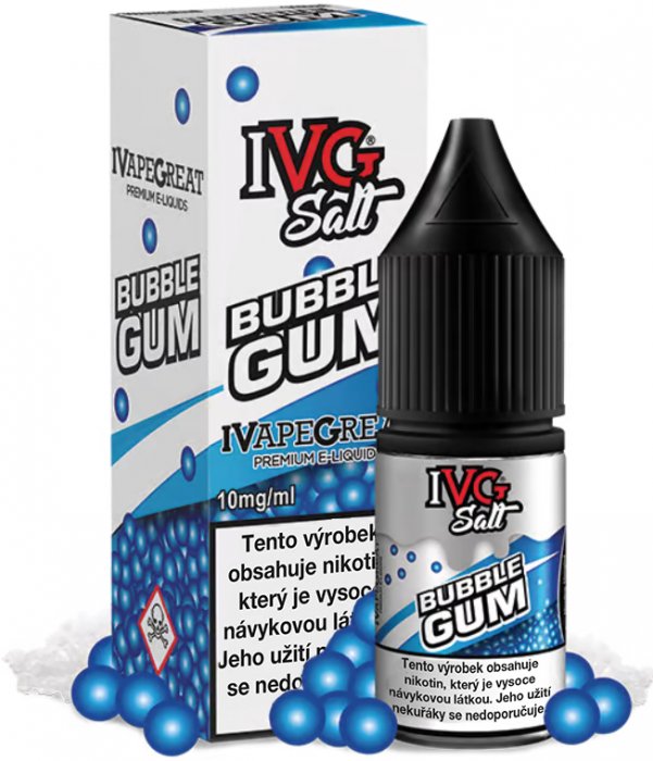 IVG E-Liquids Salt Bubblegum 10 ml Množství nikotinu: 10mg