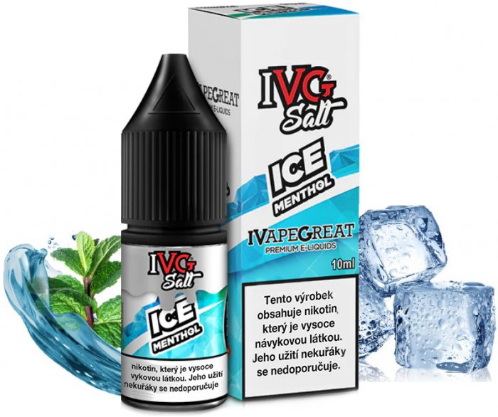 IVG E-Liquids Salt Ice Menthol 10 ml Množství nikotinu: 10mg