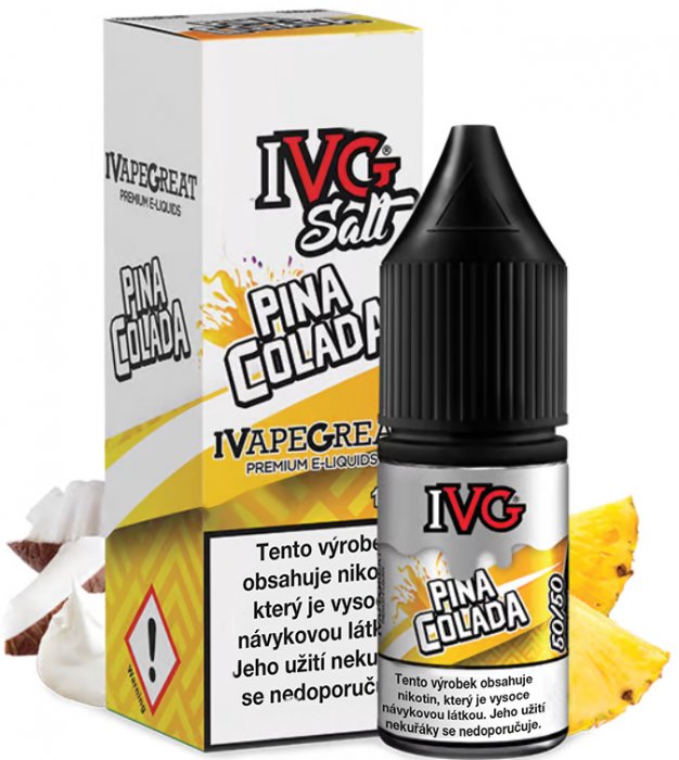 IVG E-Liquids Salt Pina Colada 10 ml Množství nikotinu: 20mg