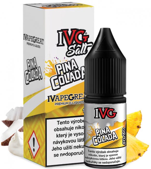 IVG E-Liquids Salt Pina Colada 10 ml Množství nikotinu: 10mg