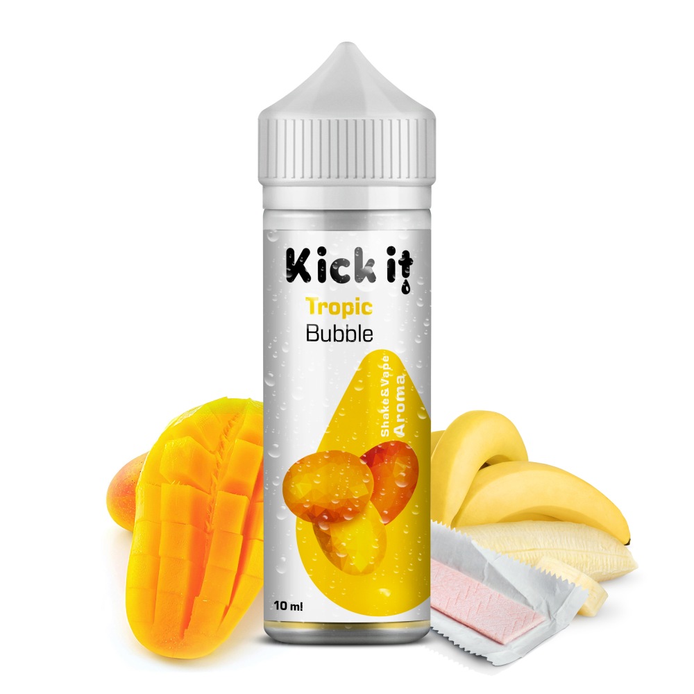 KickIt Tropická žvýkačka Shake & Vape 10ml