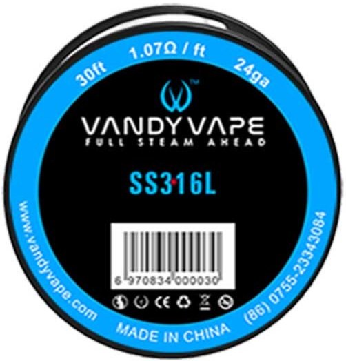 Vandy Vape SS316 odporový drát 24GA 9m