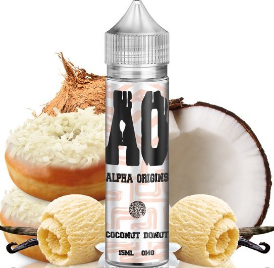 Alpha Origins Shake & Vape Coconut Donut 15ml