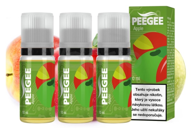 PEEGEE Jablko 3 x 10 ml Množství nikotinu: 18mg