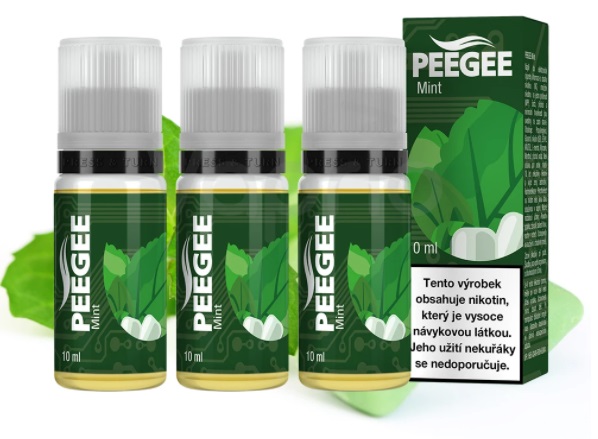 PEEGEE Máta 3 x 10 ml Množství nikotinu: 12mg