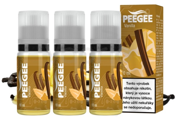 PEEGEE Vanilka 3 x 10 ml Množství nikotinu: 18mg