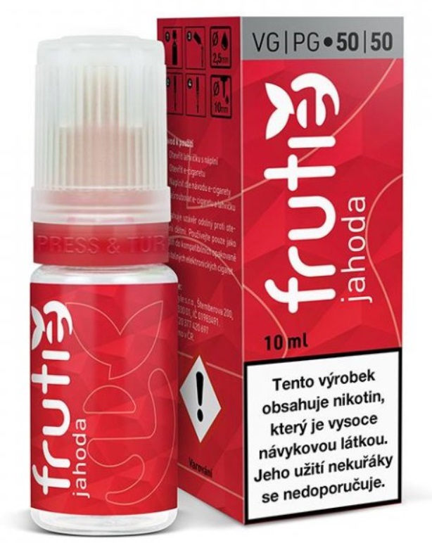 Frutie 50/50 Jahoda 10 ml Množství nikotinu: 18mg