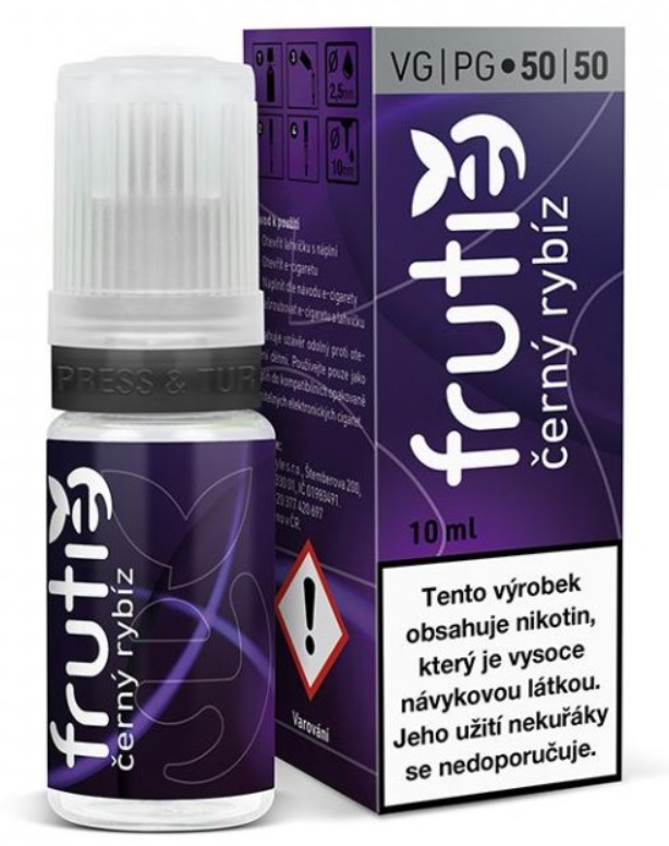 Frutie 50/50 Černý rybíz 10 ml Množství nikotinu: 3mg