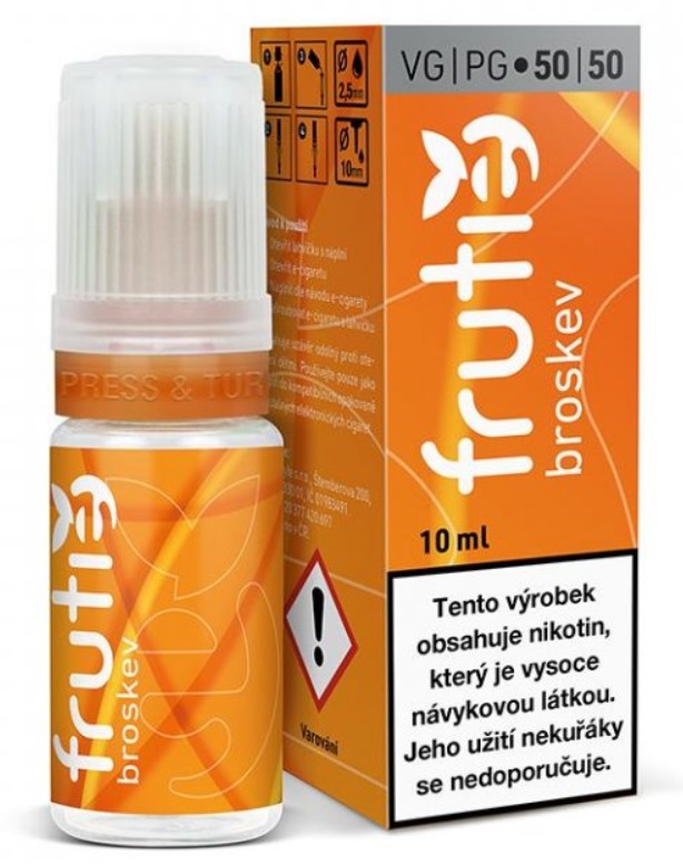 Frutie 50/50 Broskev 10 ml Množství nikotinu: 12mg