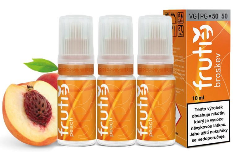 Frutie 50/50 Peach 3 x 10 ml Množství nikotinu: 3mg