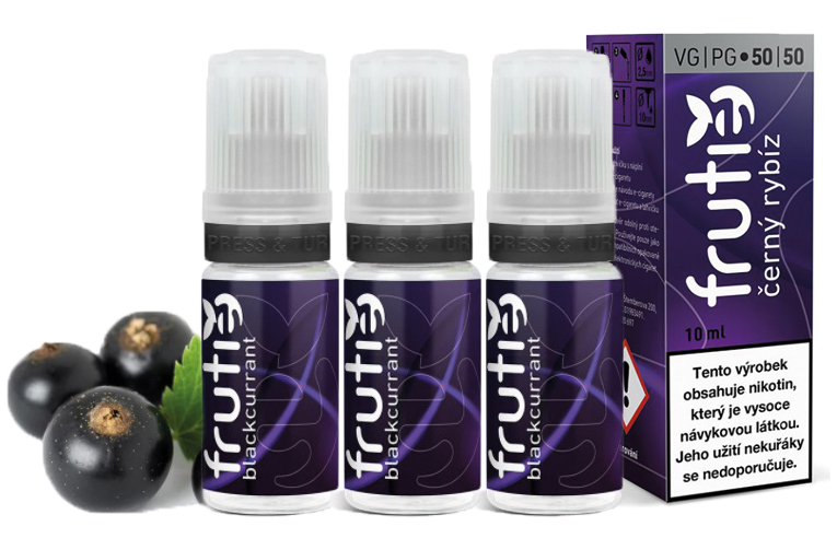 Frutie 50/50 Blackcurrant 3 x 10 ml Množství nikotinu: 0mg