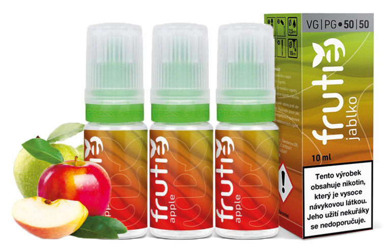 Frutie 50/50 Apple 3 x 10 ml Množství nikotinu: 0mg