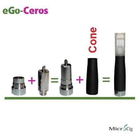 Atomizér Cone eGo-Ceros černý - kryt atomizéru 1ks