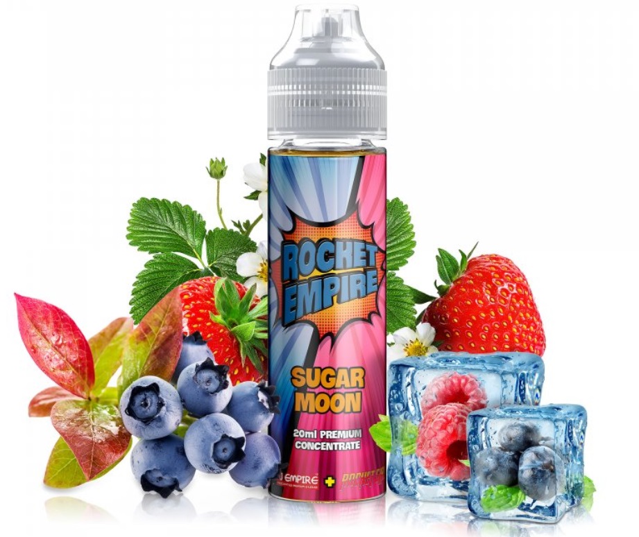 Příchuť Rocket Empire SUGAR MOON (Borůvka, jahoda a malina) 20ml