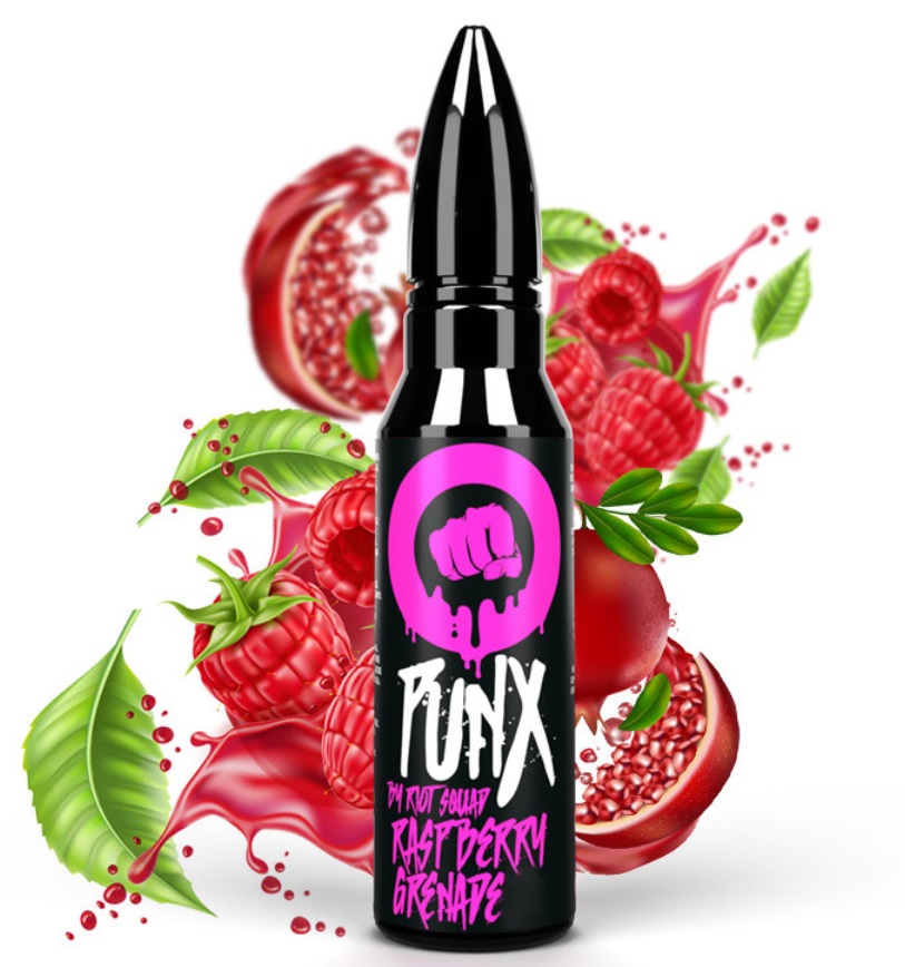 Riot Squad PUNX S&V příchuť pro míchání Raspberry Grenade 15ml