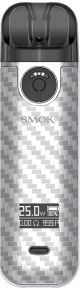 Smoktech NOVO 4 elektronická cigareta 800 mAh Silver Carbon Fiber 1 ks