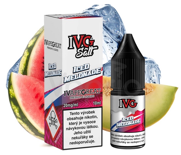 IVG E-Liquids Salt Meloun a citron 10 ml Množství nikotinu: 10mg