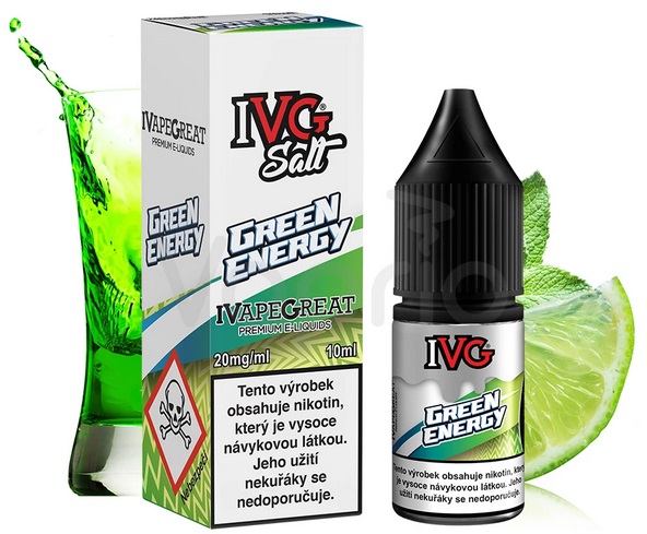 IVG E-Liquids Salt Green Energy 10 ml Množství nikotinu: 20mg