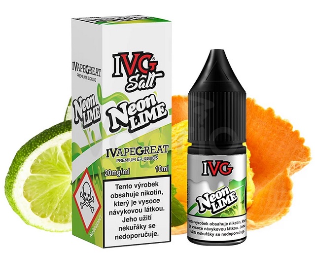 IVG E-Liquids Salt Neon Lime 10 ml Množství nikotinu: 20mg