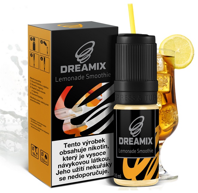 Dreamix - Limonádové smoothie 10ml Množství nikotinu: 12mg EXP: 9/2023