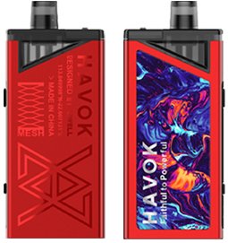 Uwell HAVOK V1 65W Pod Mod Kit 1800 mAh Červená 1 ks