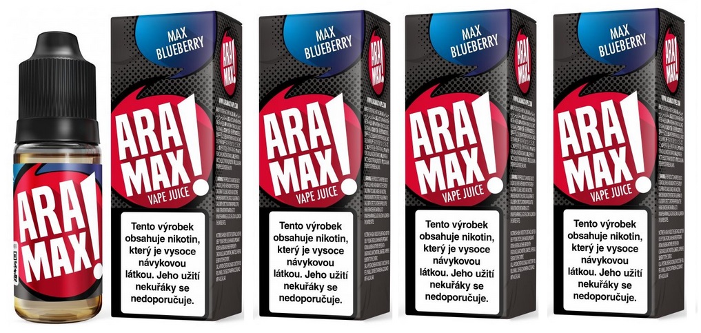 Aramax 4Pack Max Blueberry 4 x 10 ml Množství nikotinu: 6mg
