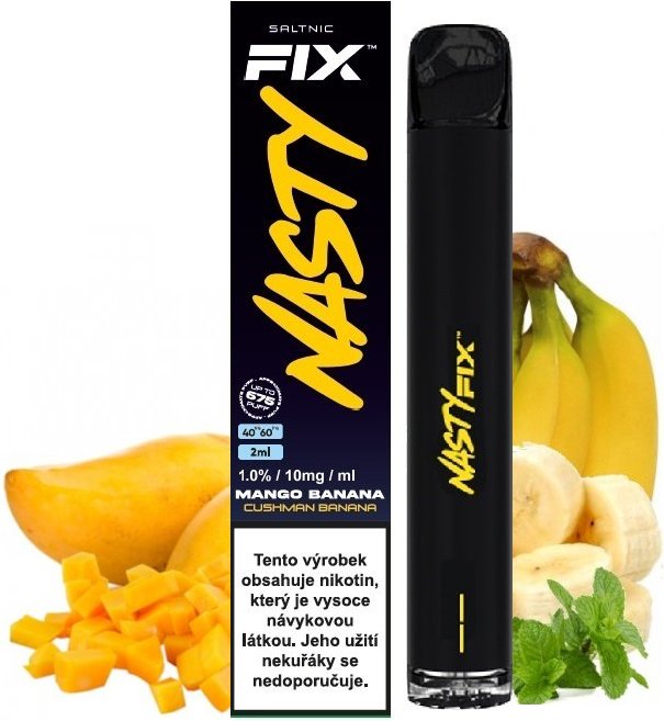 Nasty Juice Air Fix Cushman Banana 10 mg 675 potáhnutí 1 ks