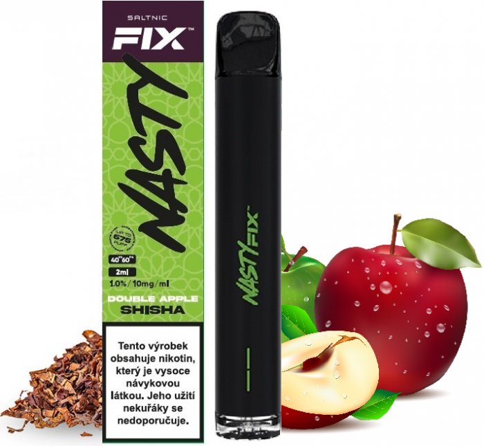 Nasty Juice Air Fix Double Apple Shisha 10 mg 675 potáhnutí 1 ks