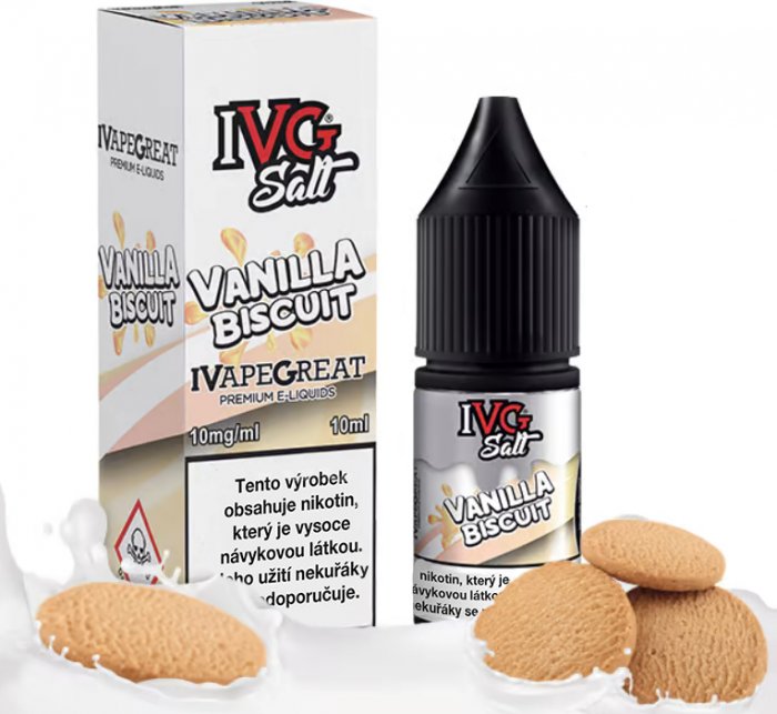 IVG Salt Vanilla Biscuit 10 ml Množství nikotinu: 20mg