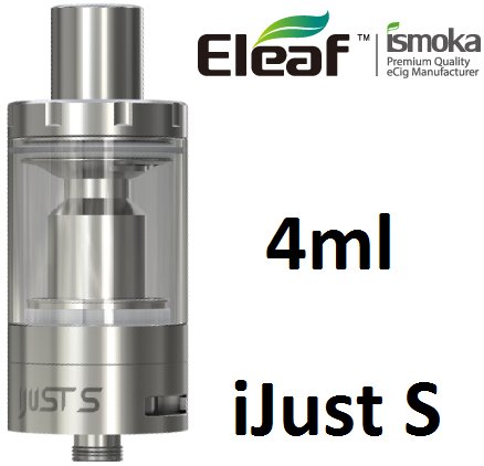 Eleaf Clearomizér iJust S 4ml Stříbrná