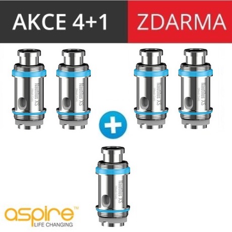 aSpire Nautilus XS Mesh žhavící hlava 0,7ohm 4+1 zdarma 5 ks