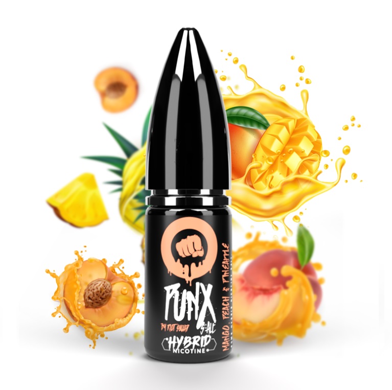 E-liquid Riot S:ALT Hybrid - Mango Peach Pineapple 10ml Množství nikotinu: 10mg