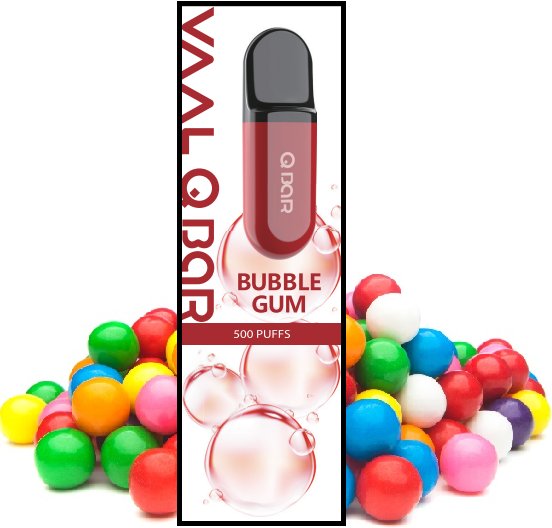 Joyetech VAAL Q Bar Bubble Gum 0 mg 500 potáhnutí 1 ks EXP: 5/2023