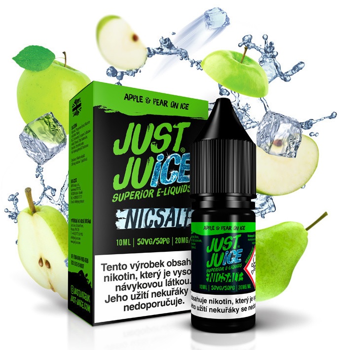 Just Juice Salt Apple & Pear On Ice 10 ml Množství nikotinu: 20mg